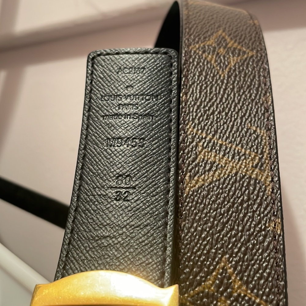 Sold  / Louis Vuitton Monogram reversible belt 80/32 - Picture 15 of 16